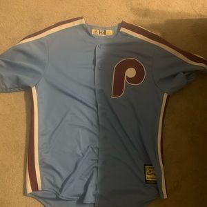 Powder blue Philadelphia Phillies jersey size L